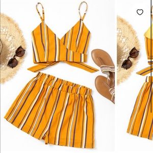 Wrap top two piece set